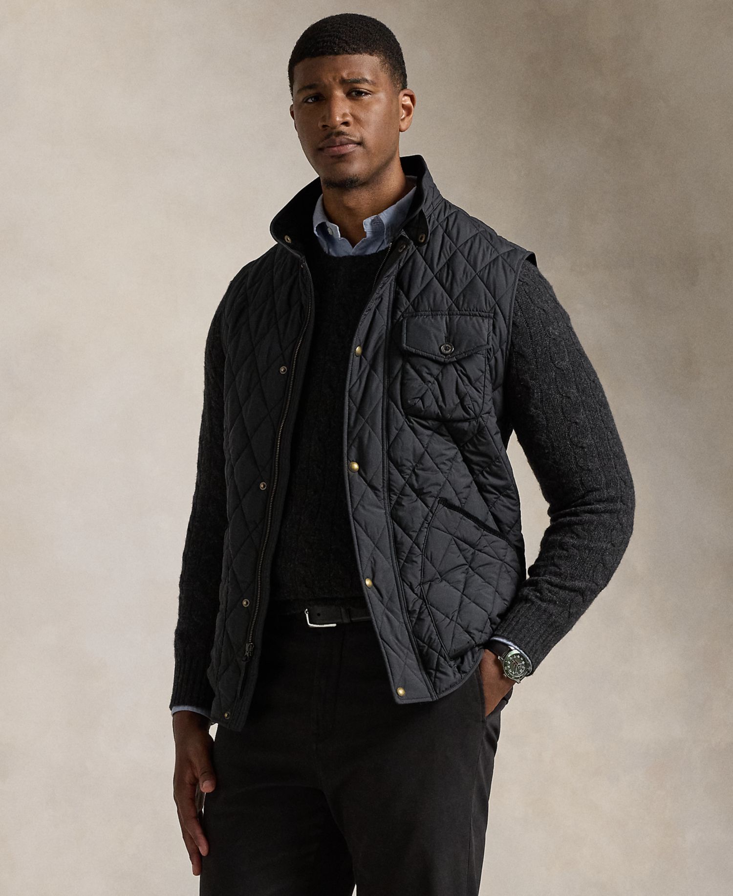 Men's Big & Tall The Beaton Quilted Utility Vest