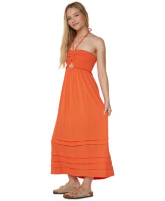 Juniors' Saltwater Sweetness Sleeveless Maxi Dress