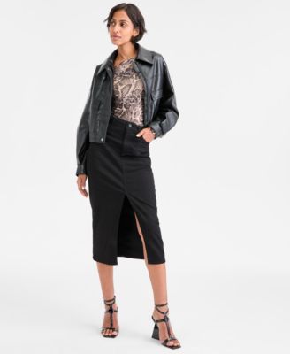 Women's Bernardette Asymmetrical-Neck Long-Sleeve Top