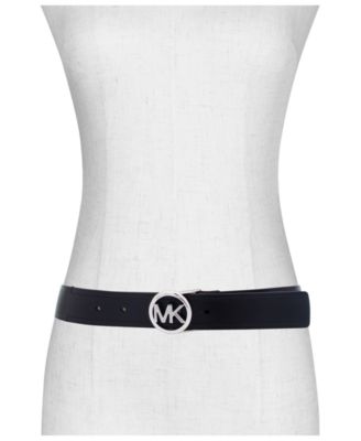 Micheal Kors Women's Embossed Logo Leather Belt
