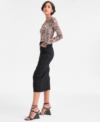 Women's Mila Denim Midi Skirt