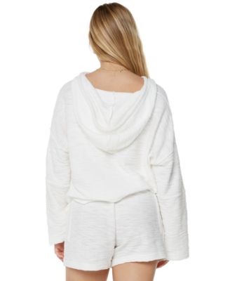 Juniors' Rich Coast Solid Hooded Sweatshirt 