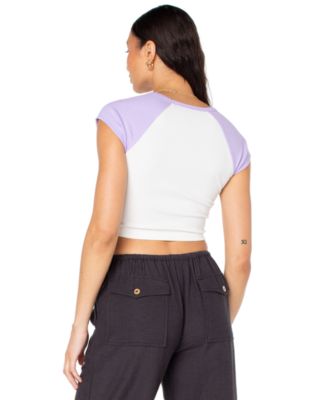 Juniors' Comes In Waves T-Shirt