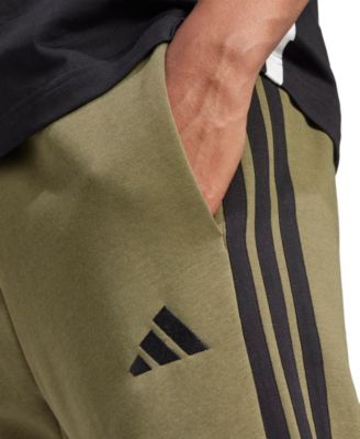 Men's Essentials Regular-Fit 3-Stripes Fleece Joggers