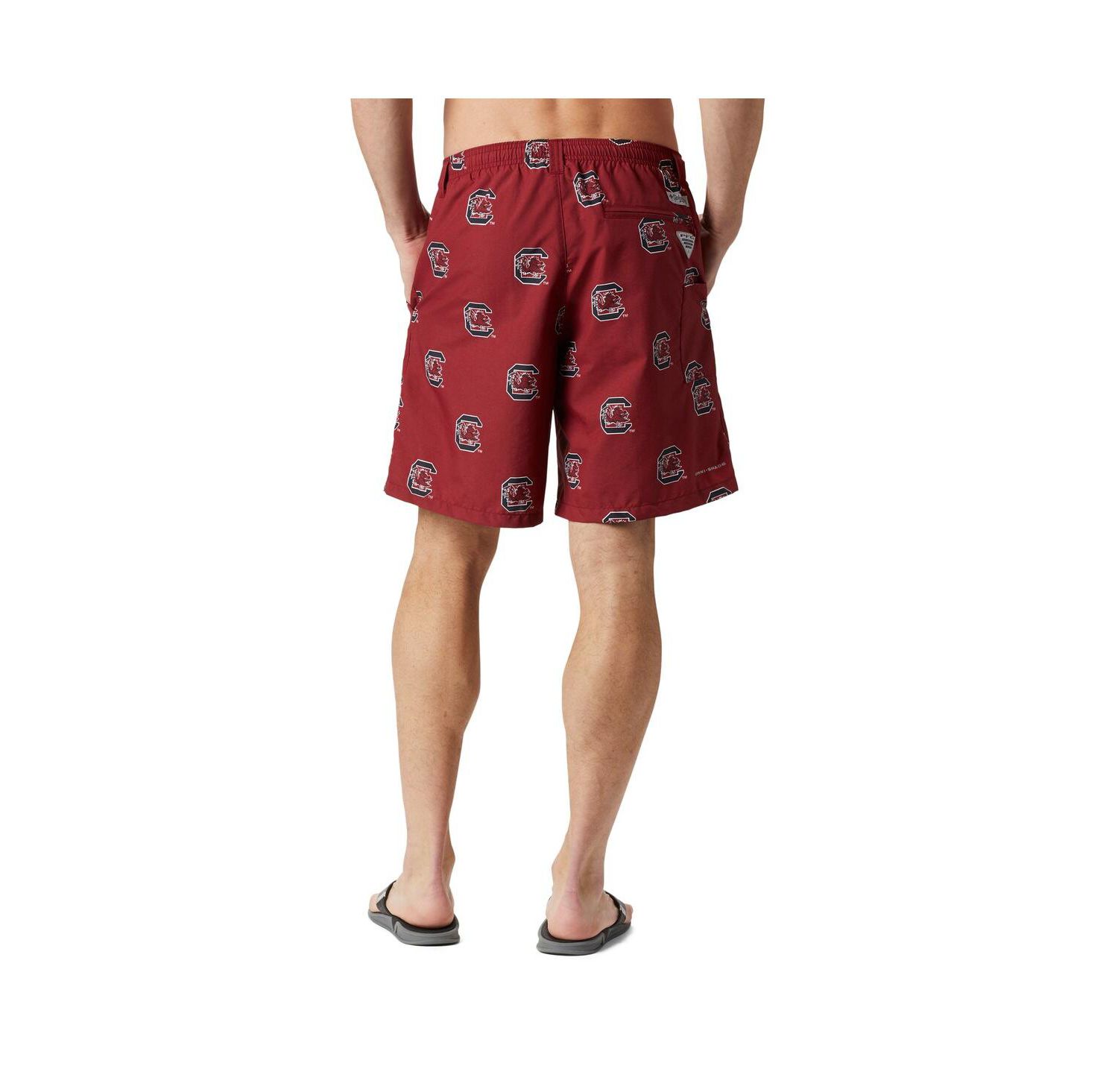 Men's Garnet South Carolina Gamecocks Backcast III Printed Shorts