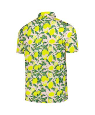 Men's Pink Arnold Palmer MATTR Lemon Branch Polo Shirt