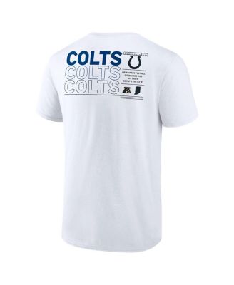 Men's White Indianapolis Colts Repeat Stats T-Shirt