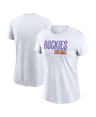 Women's White Colorado Rockies 2025 City Connect Wordmark T-Shirt
