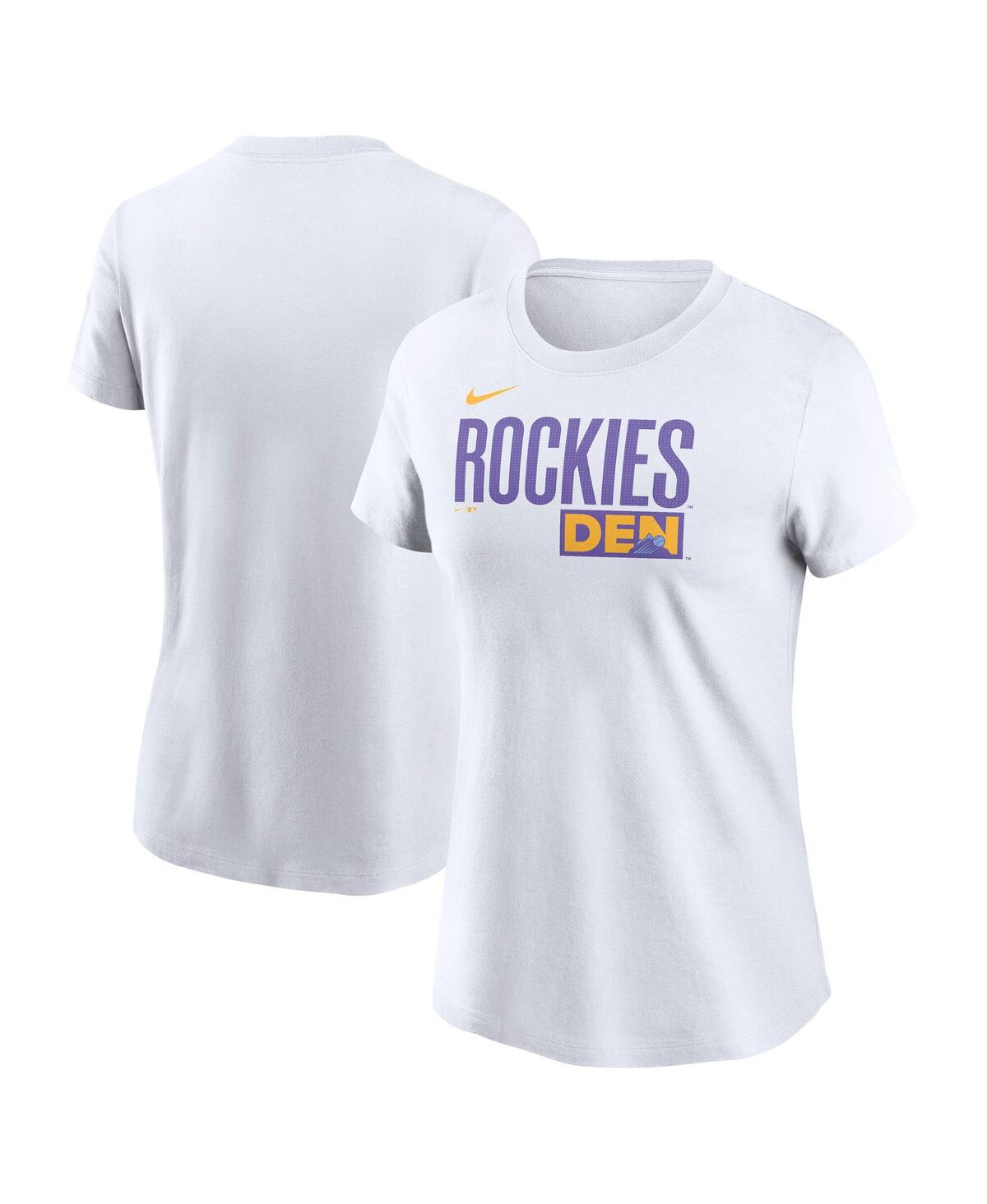 Nike Women's White Colorado Rockies 2025 City Connect Wordmark T-Shirt - White