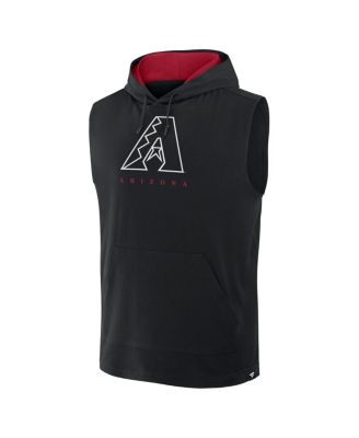 Men's Black Arizona Diamondbacks Fire Speed Sleeveless Pullover Hoodie