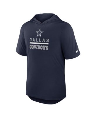 Men's Navy Dallas Cowboys Lockup Tri-Blend Hoodie T-Shirt