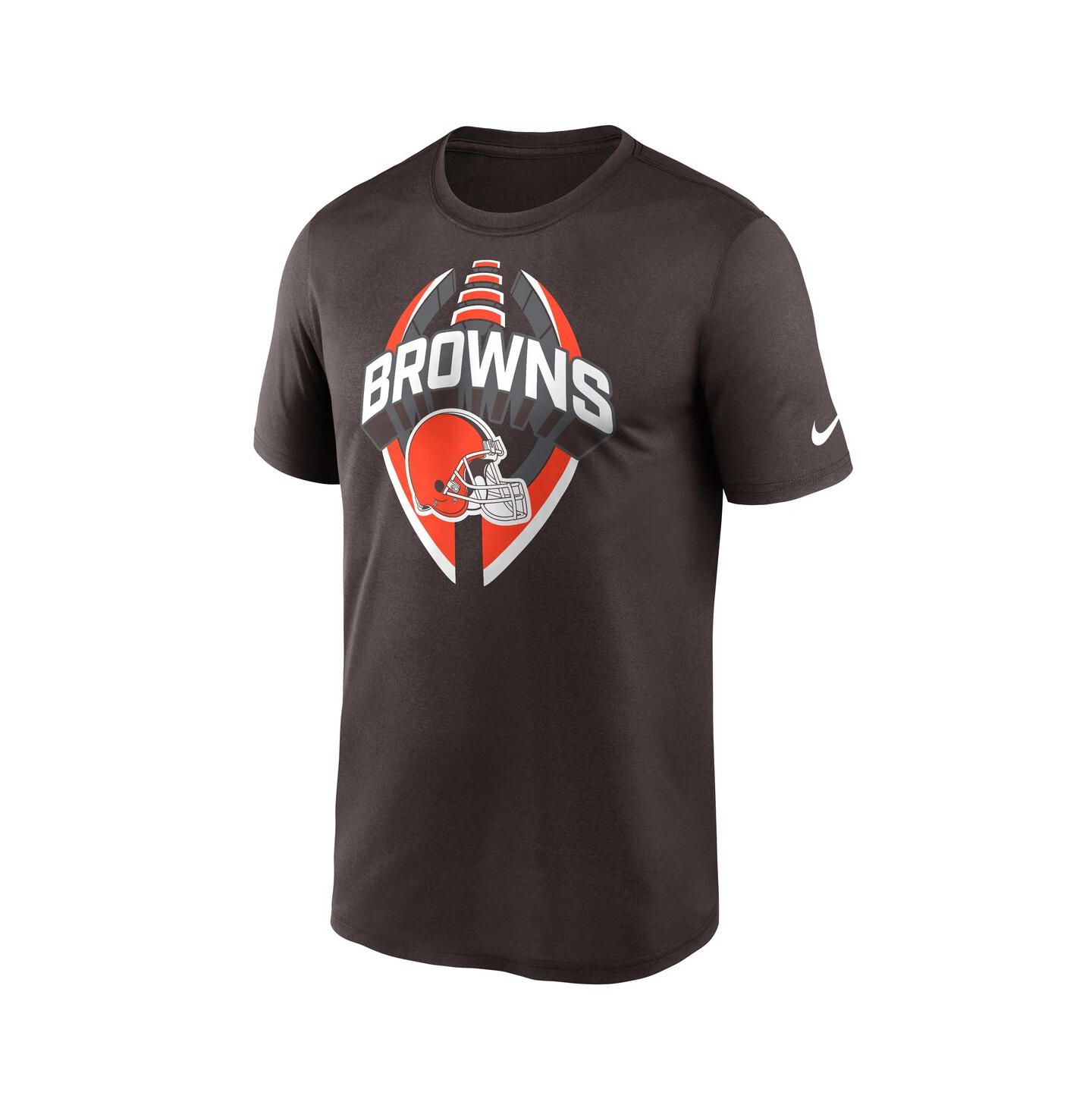 Мужская футболка Nike Brown Cleveland Browns Legend Icon Performance — фото 2