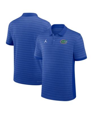 Jordan - Men's Royal Florida Gators 2025 Early Season Coaches Sideline Victory Stripe Performance Polo Shirt