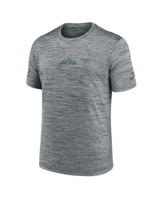 Men's Gray New York Jets Sideline Velocity Performance T-Shirt