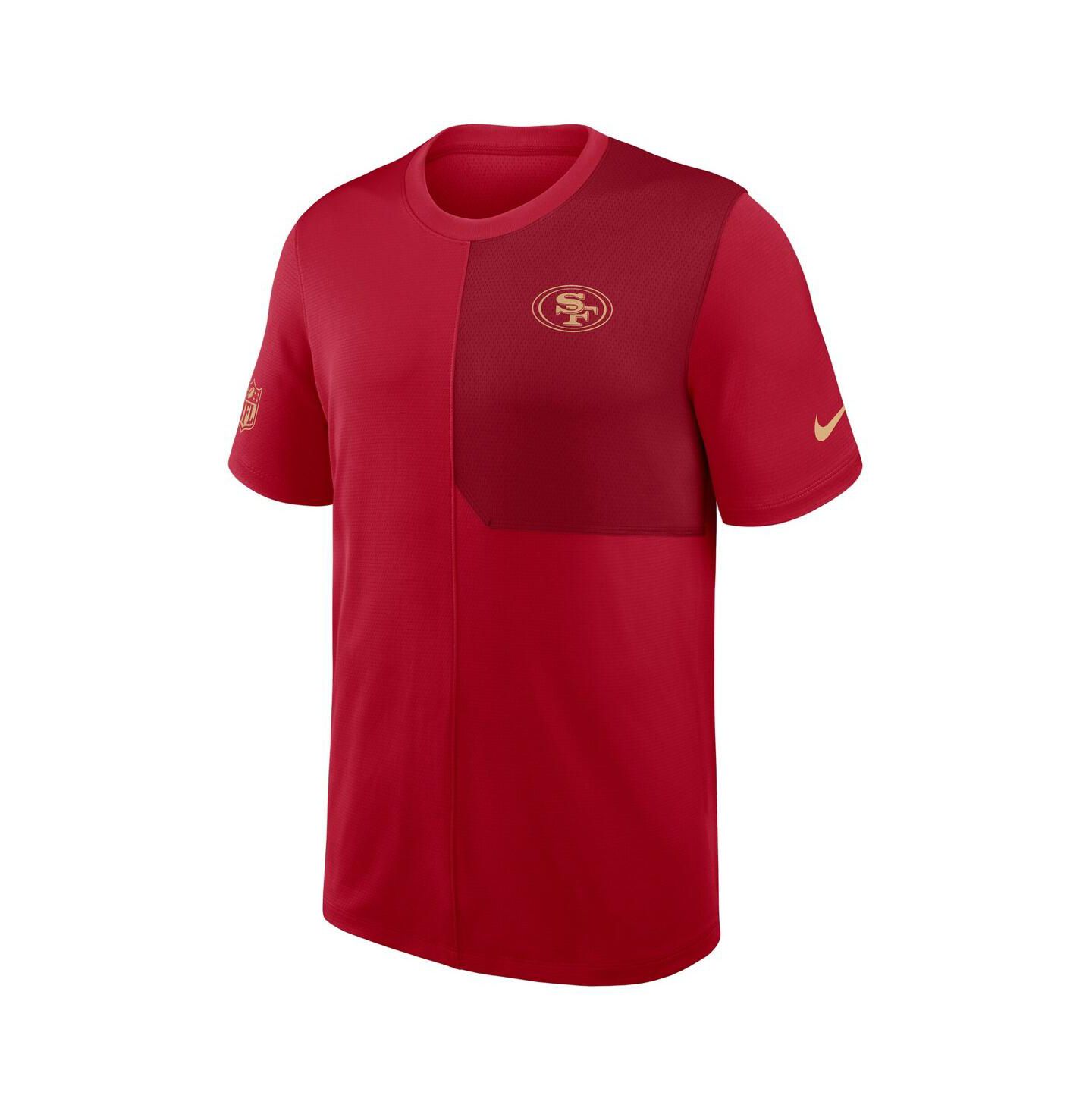 Мужская рубашка Nike Scarlet San Francisco 49ers Sideline UV Performance Coach — фото 2