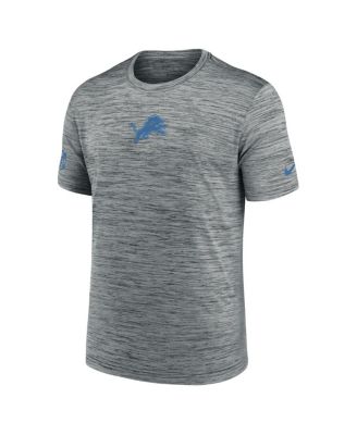 Men's Gray Detroit Lions Big Tall Sideline Velocity Performance T-Shirt