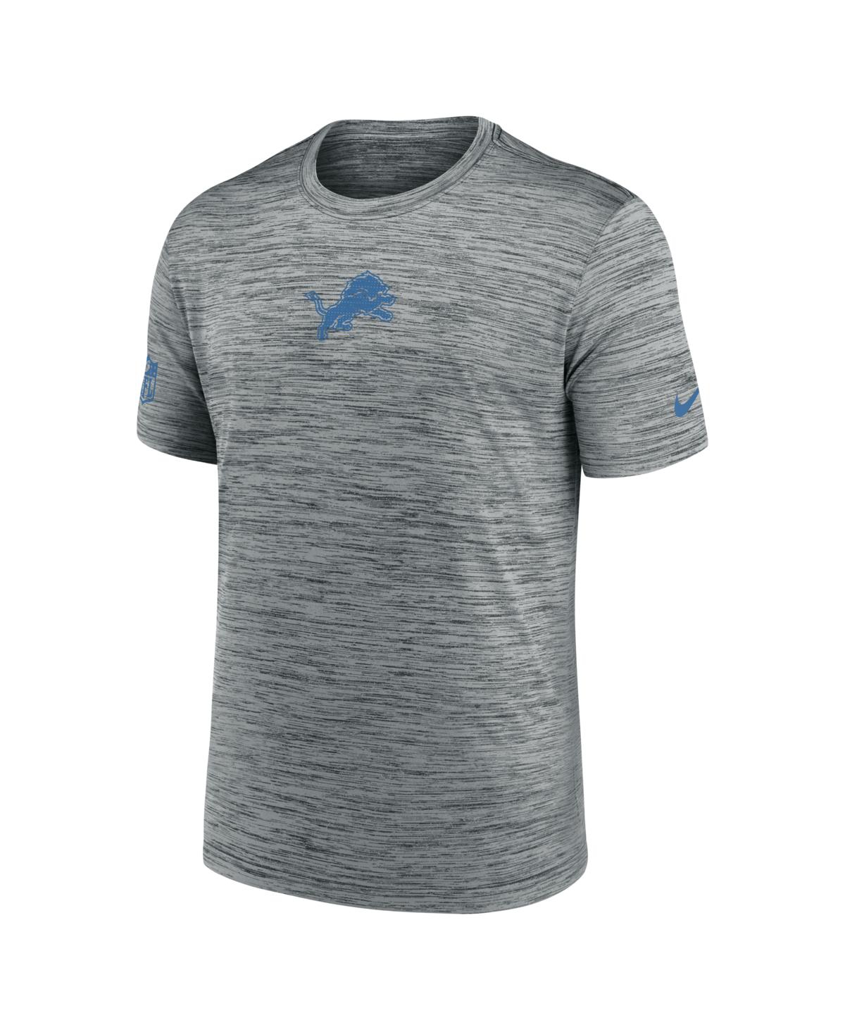 Nike Men's Gray Detroit Lions Big Tall Sideline Velocity Performance T-Shirt
