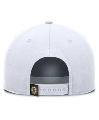 Men's White Boston Bruins Rope A-Frame Adjustable Hat