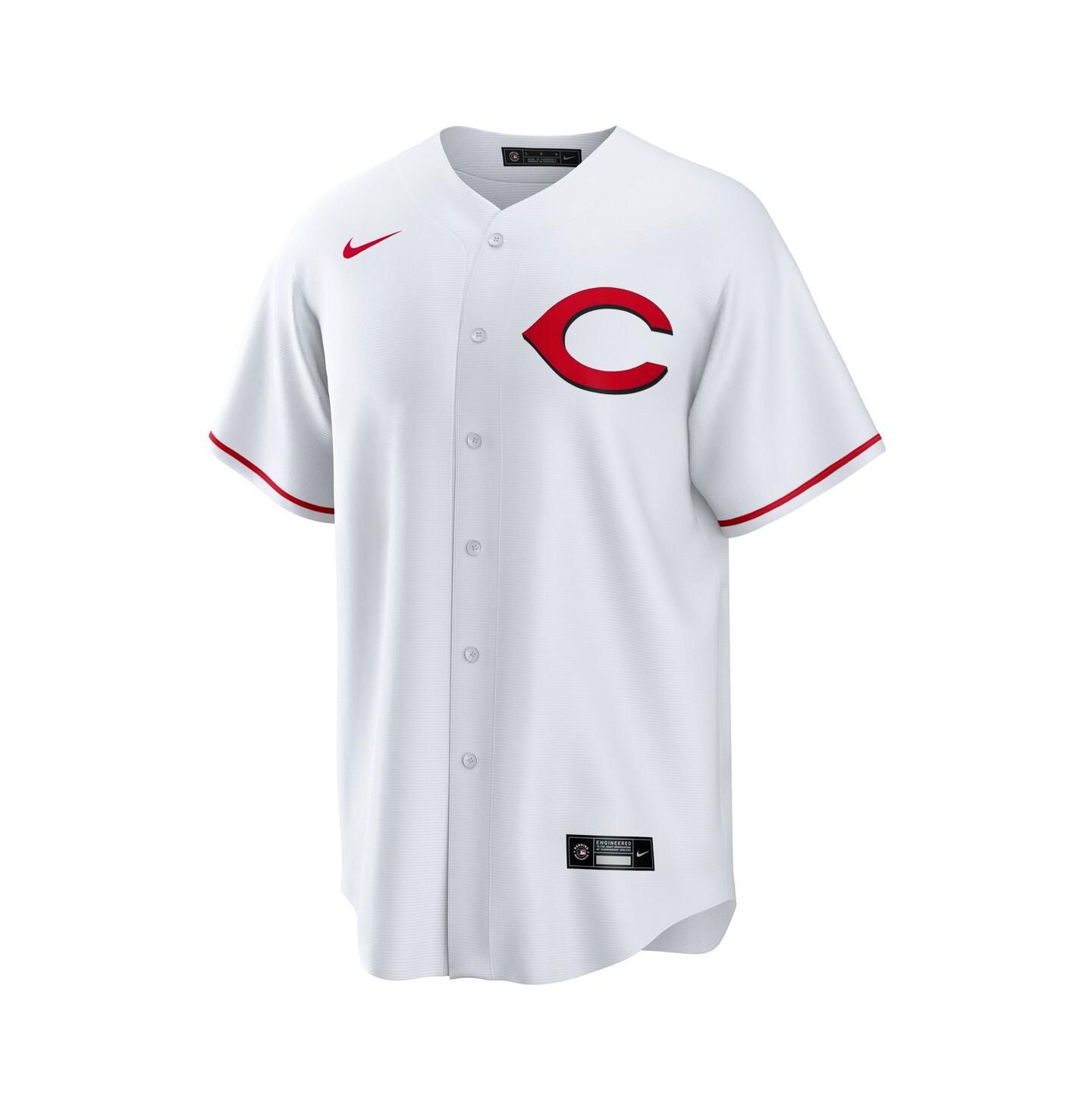 Мужской топ Nike Elly De La Cruz White Cincinnati Reds Alternate 2 Replica 2.0 Player Jersey — фото 2