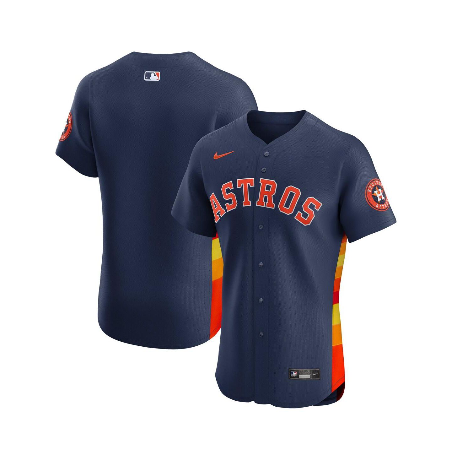 Мужской топ Nike Navy Houston Astros Alternate 2 Elite Jersey — фото 1