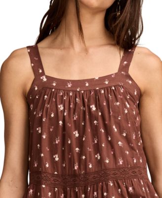 Women's Cotton Market Day Floral Tiered Dress