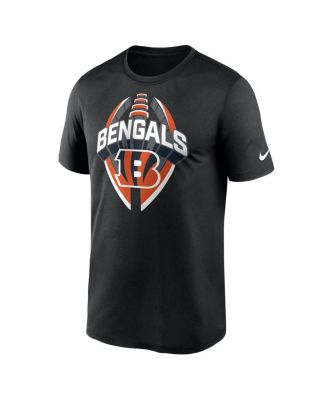 Men's Black Cincinnati Bengals Big Tall Primetime Legend Icon Performance T-Shirt