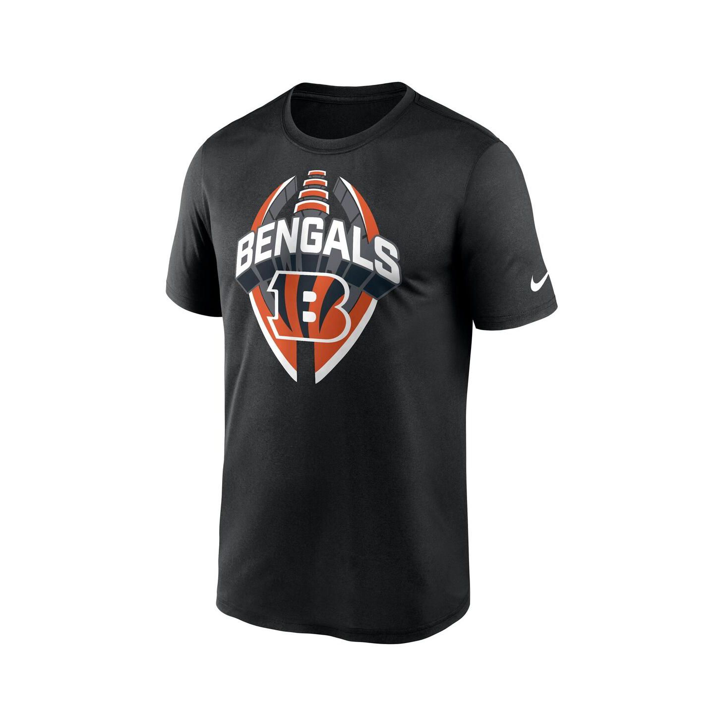 Мужская футболка Nike Black Cincinnati Bengals Big & Tall Primetime Legend Icon Performance — фото 2