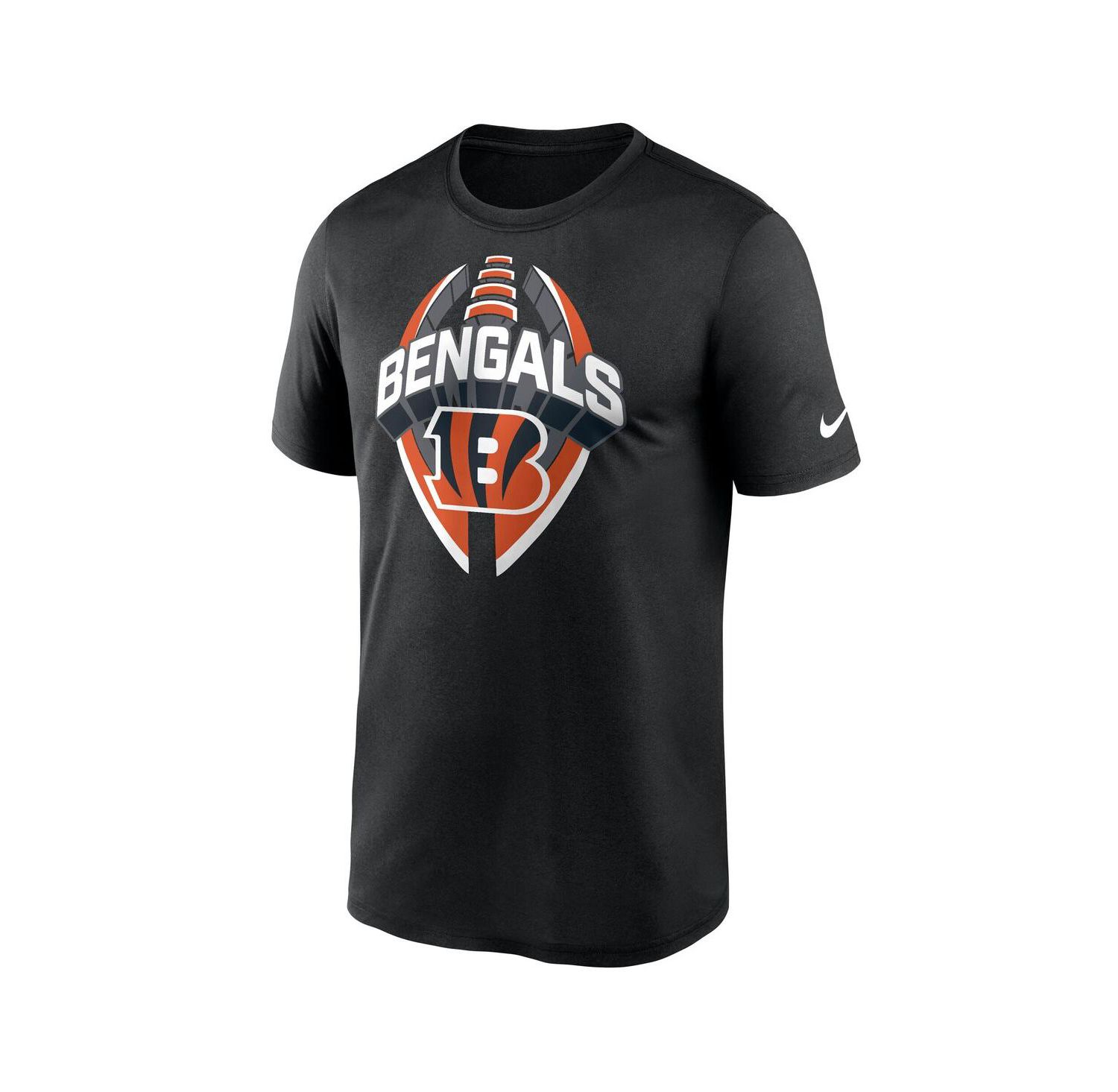Men's Black Cincinnati Bengals Big & Tall Primetime Legend Icon Performance T-Shirt