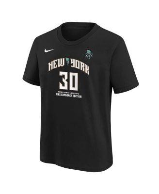 Big Boys and Girls Breanna Stewart Black New York Liberty Explorer Edition Player Name Number T-Shirt