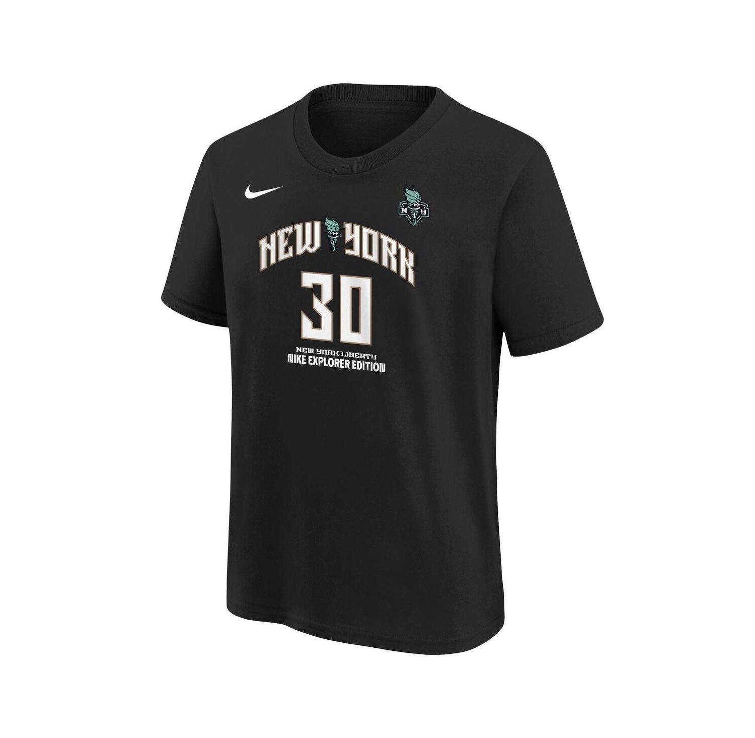 Big Boys and Girls Breanna Stewart Black New York Liberty Explorer Edition Player Name & Number T-Shirt