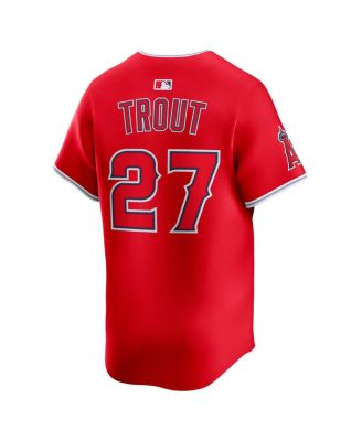Men's Mike Trout Red Los Angeles Angels Alternate Limited Player Jersey