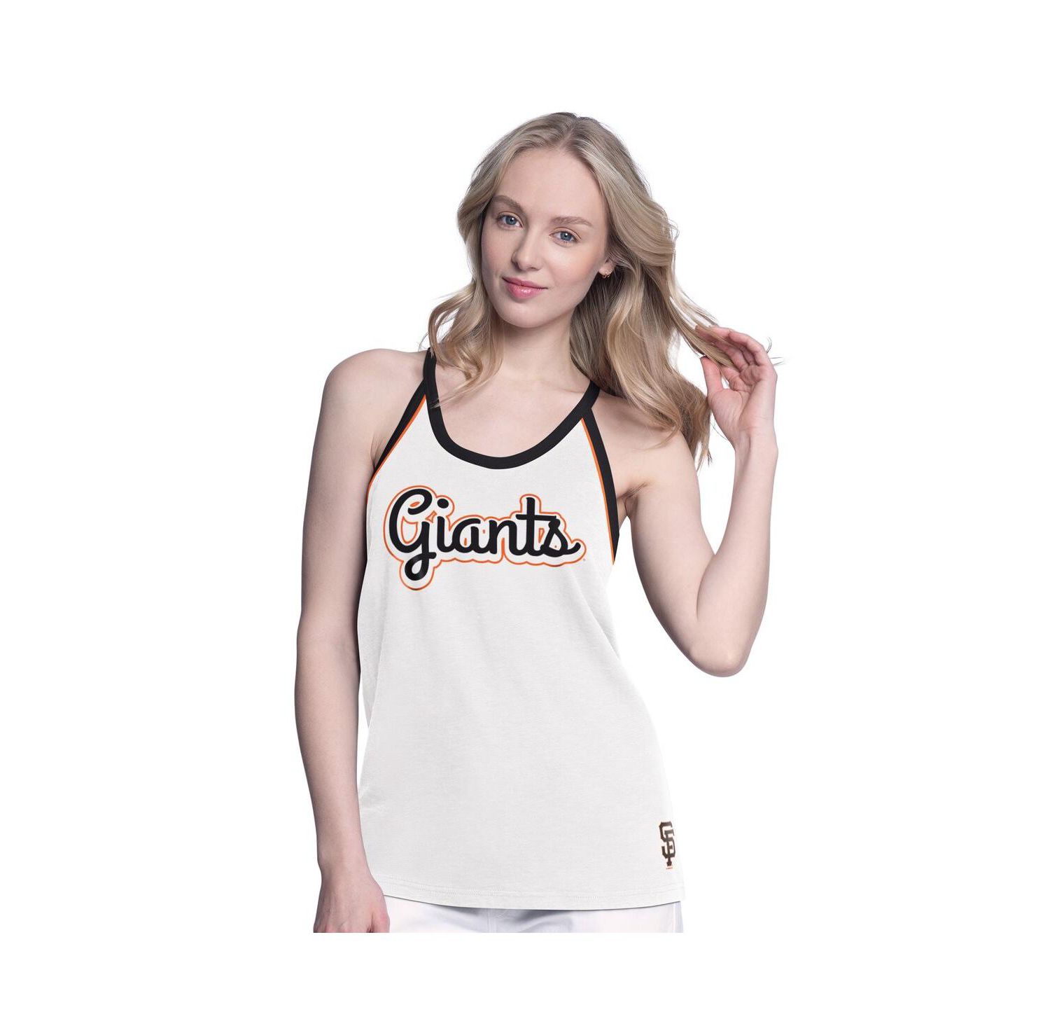 Women's White San Francisco Giants Curveball Tank Top
