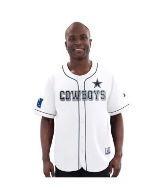 Starter - Men's&nbsp;G-III Sports by Carl Banks Men'sWhite Dallas Cowboys Relay Baseball Jersey