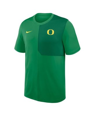 Men's Green Oregon Ducks 2025 Sideline UV Performance Coach T-Shirt