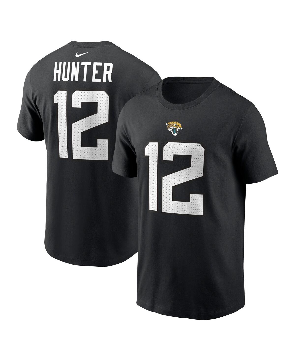 Men's Travis Hunter Black Jacksonville Jaguars 2025 Nfl Draft First Round Pick Player Name Number T-Shirt - Black