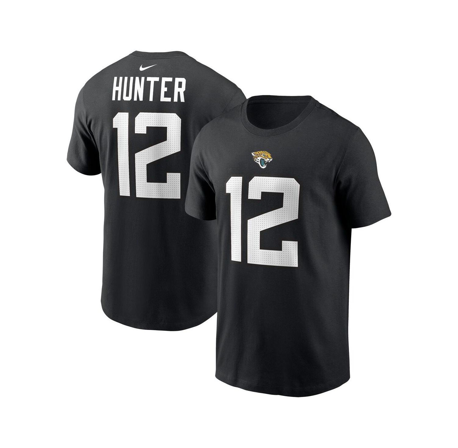 Men's Travis Hunter Black Jacksonville Jaguars 2025 NFL Draft First Round Pick Player Name & Number T-Shirt