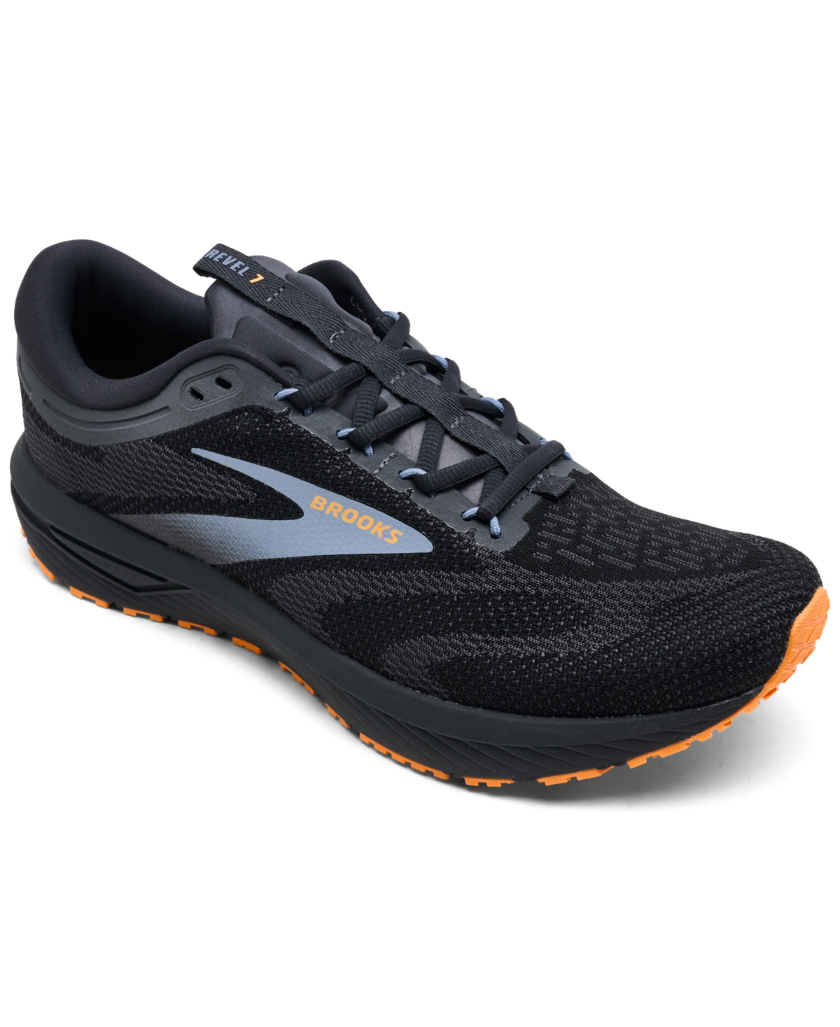 Men's Revel 7 Running Sneakers from Finish Line - Black, Blue