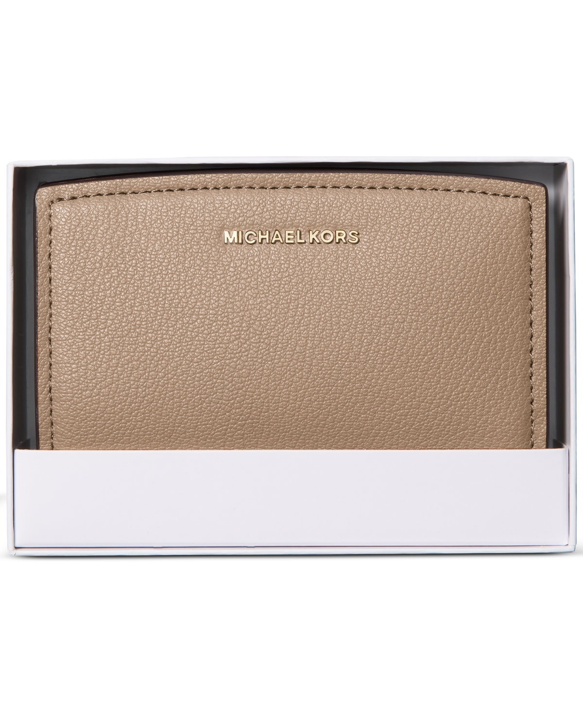 Michael Kors Michael  Bryant Medium Leather Zip Around Wallet In Brown