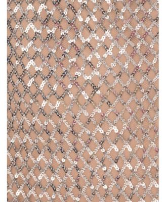 Adrianna Papell Women's Beaded Mesh Column Dress