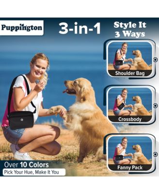 Walk Star Kit: 3-in-1 Dog Walk Bag, Bowl, & Leash plus Matching 90 Refill Dog Poop Bags