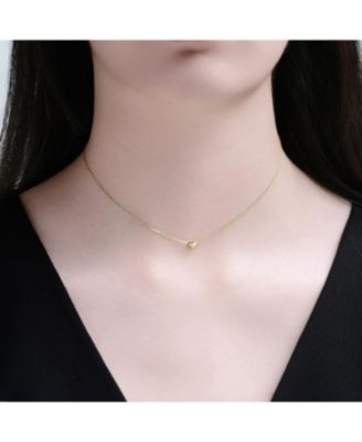 14K Gold Plated Heart Pendant Necklace