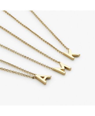 Gold Initial Necklace - Letter Necklace