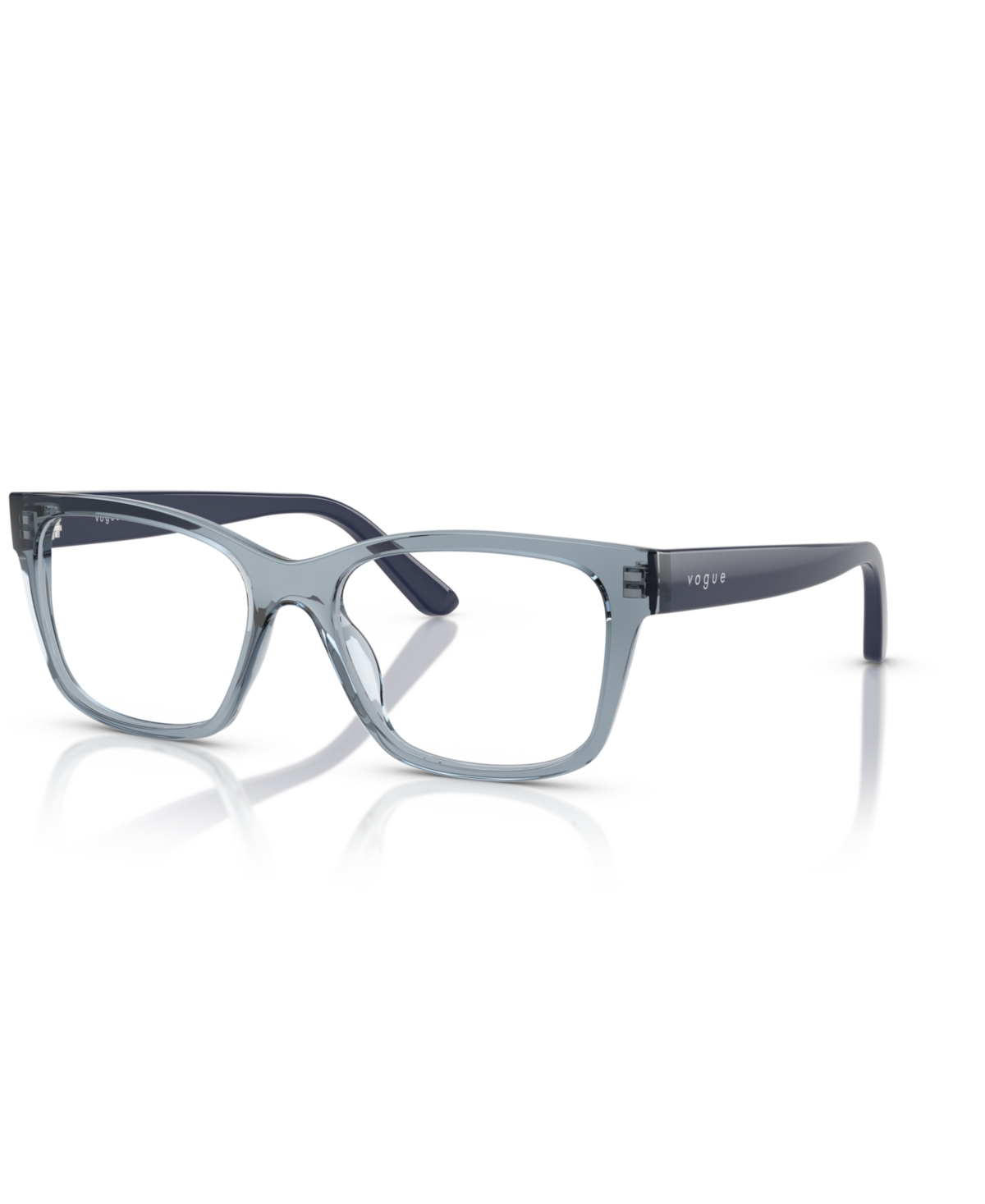 Unisex Pillow Eyeglasses, VY2034 - Transparent Blue