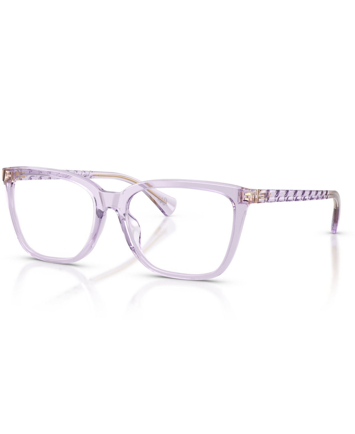 Women's Butterfly Eyeglasses, RA7178U - Shiny Transparent Lillac
