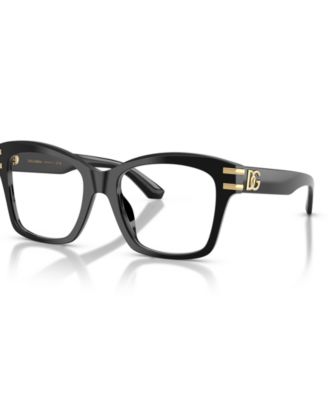 Dolce&Gabbana Women's Square Eyeglasses, DG3419 - Black