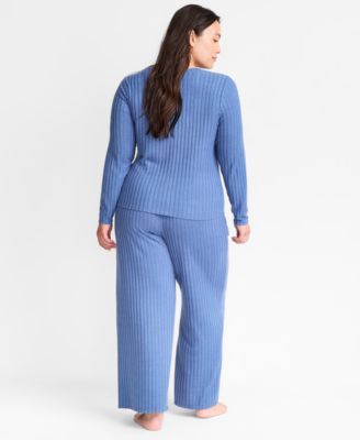 Women's Soft Rib-Knit Pajama Set, XS-3X, Macy's Exclusive