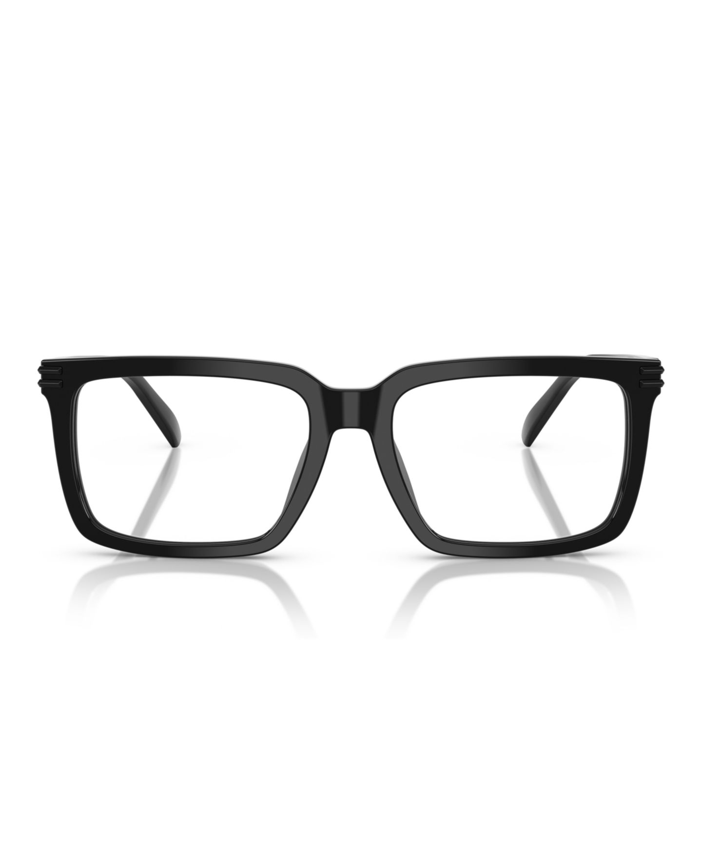Мужские очки Michael Kors Man Square Plastic MK4155U Bayshore Eyeglasses, цвет: Чёрный — фото 2