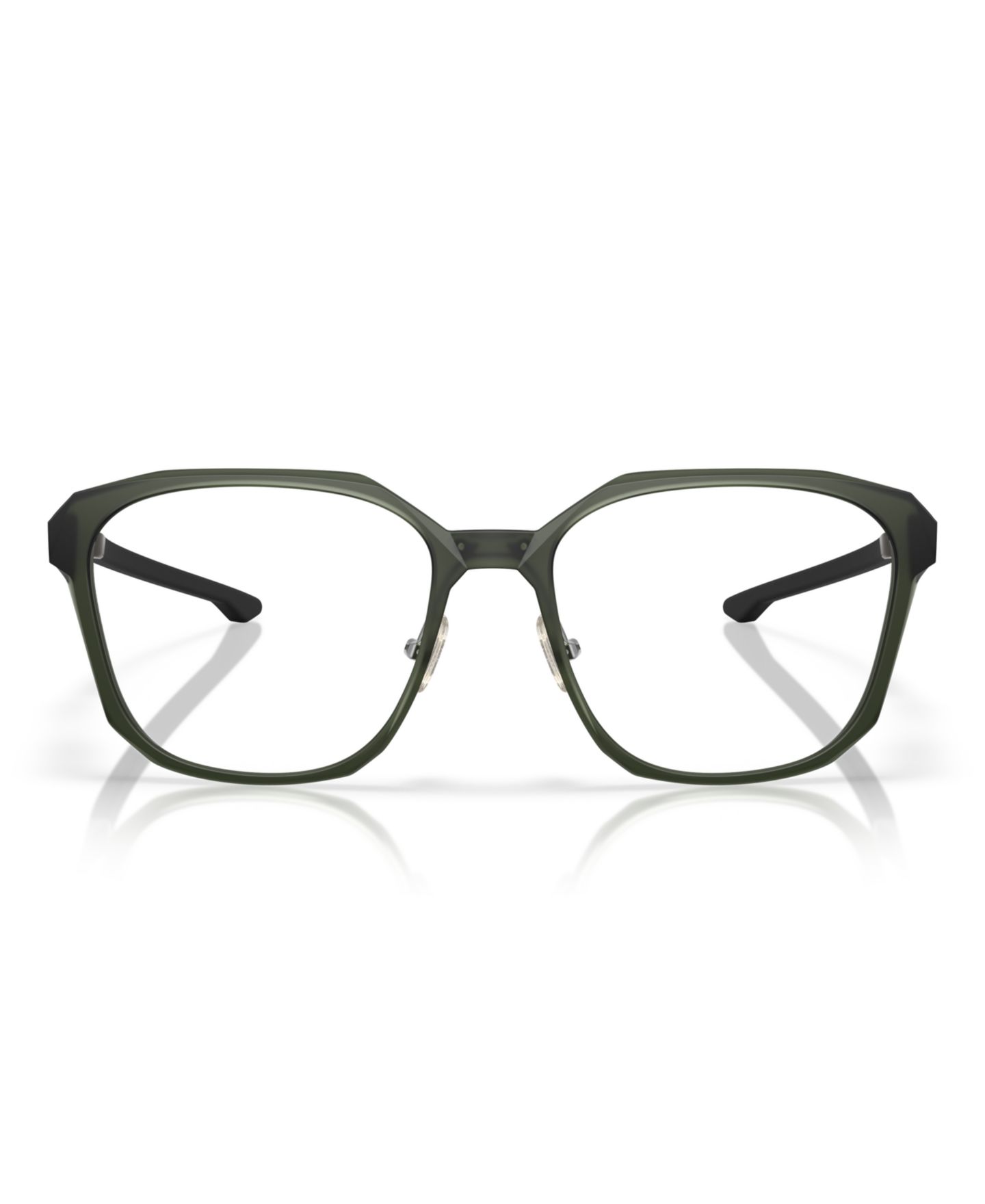 Мужские очки Celine Oakley Man Square Plastic OX8193 Slender Eyeglasses, цвет: Оливковый чернильный — фото 2