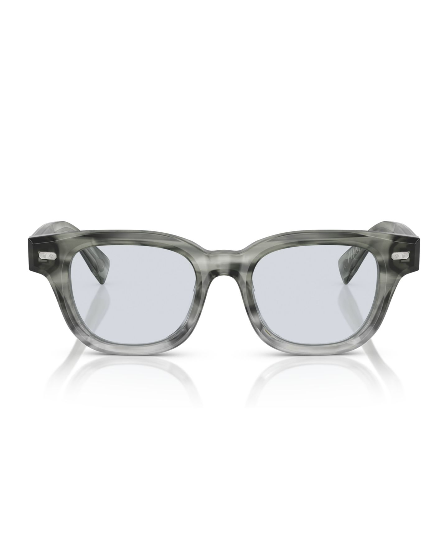 Очки Brunello Cucinelli Unisex Rectangle Plastic BC3012 Miles Eyeglasses, цвет: Antracite Striato — фото 2