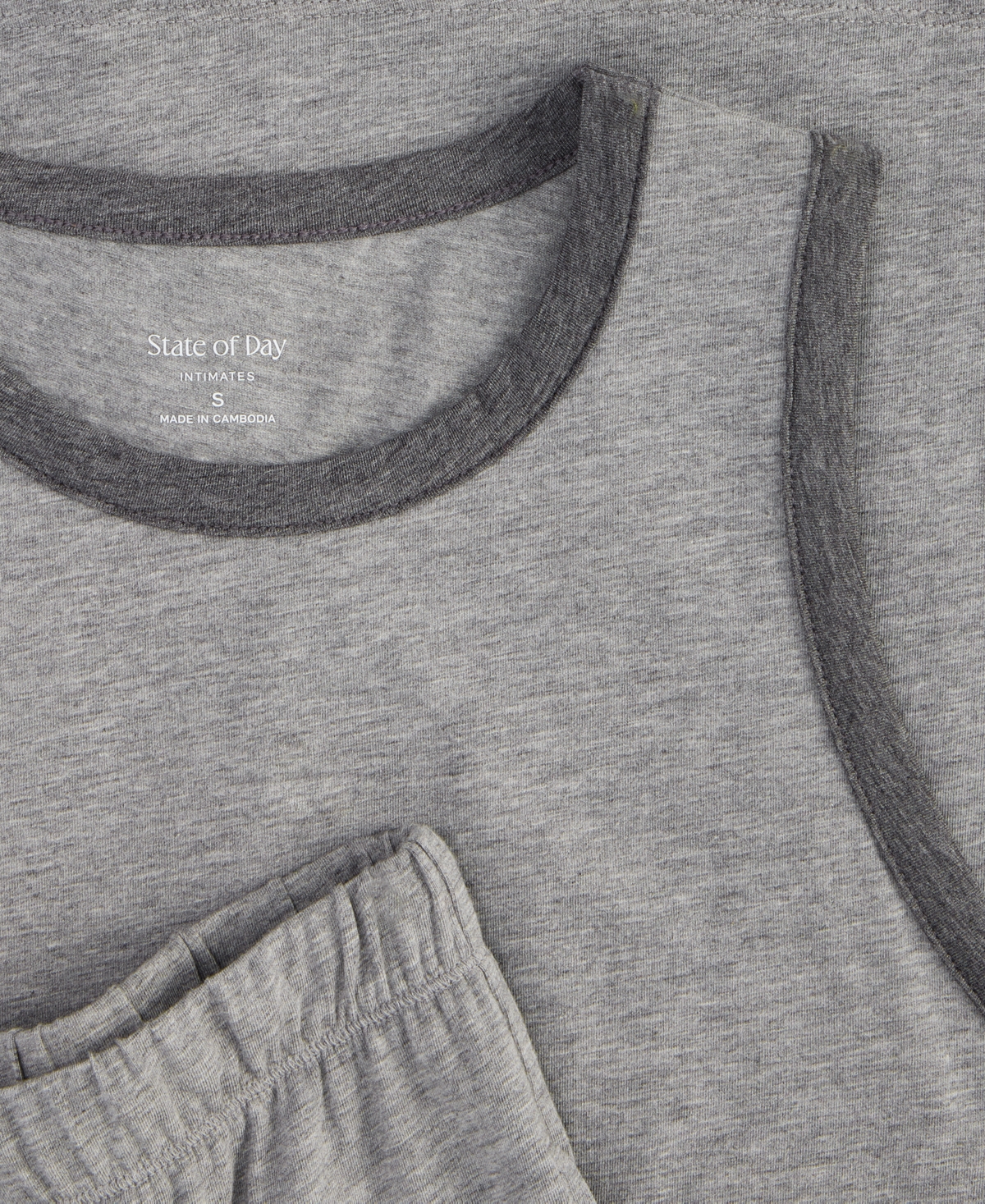 State Of Day Women's Solid Knit Tank Pajama Set, Xs-3x, Macy's Exclusive